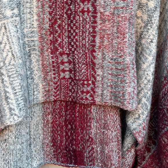 Free People Willow Poncho Sweater Pullover Multicolor Alpaca Blend Size XS - Picture 5 of 11